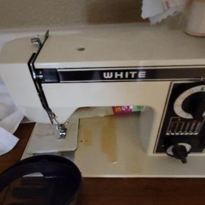 White sewing machine