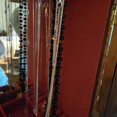 assorted necklaces