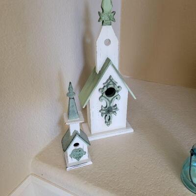 Mini wood house decorations