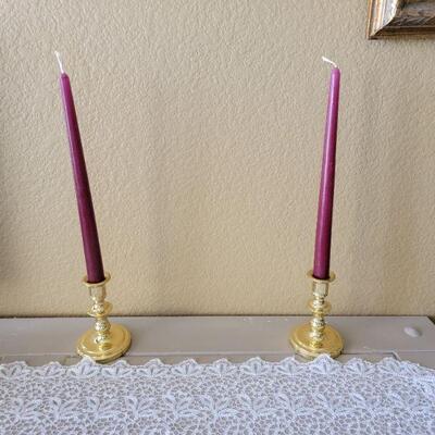 tin candle holders