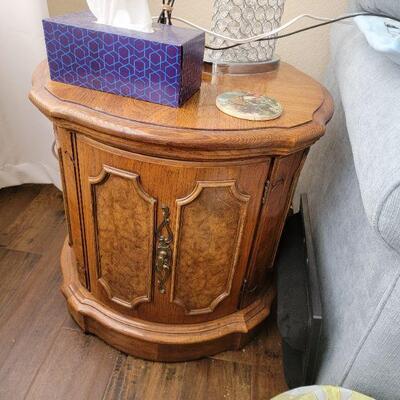 Small wood end table