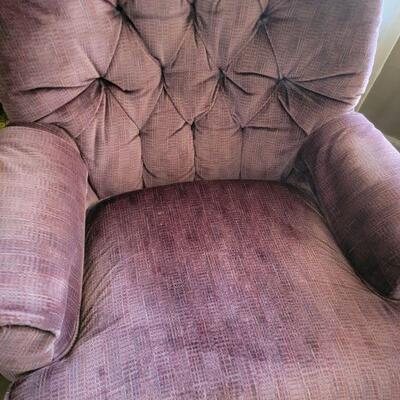 Purple retro armchair