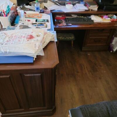 Wood office desk