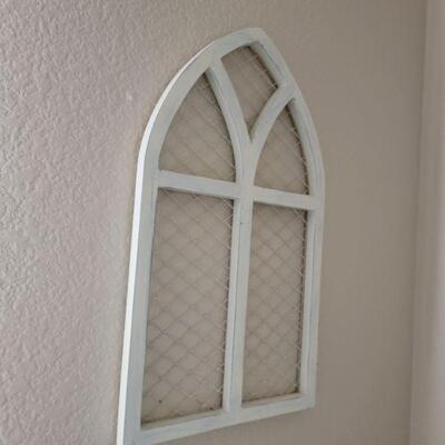 Faux window frame decor