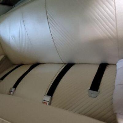 1965 Pontiac GTO White leather interior detail