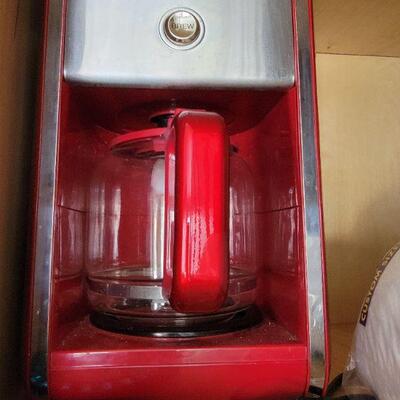 Red coffee pot