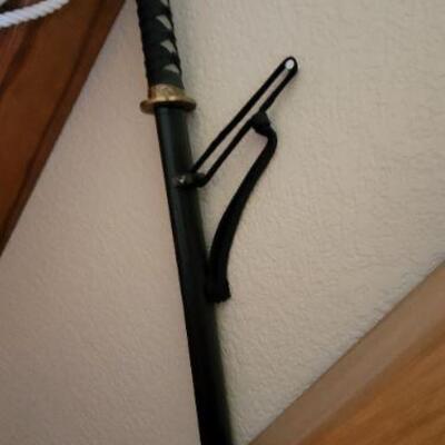 Black samurai sword