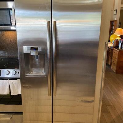 Samsung chrome two door refrigerator