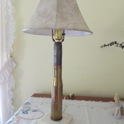 Trench art lamp