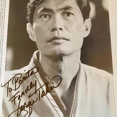 George Takei/Hikaru Sulu Star trek autograph