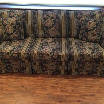 Floral 3 Cushion Couch by Broyhill