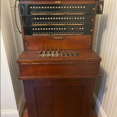 Antique telephone switchboard