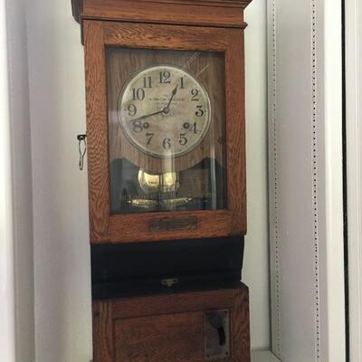 Cincinnati Time Recorder clock.