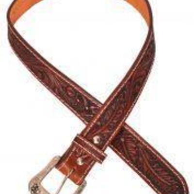 168	
Showman Â® Men's Agrentina Cow Leather Belt with Acorn Tooling