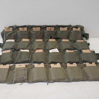 #8018 â€¢ 4 Bandoliers Of .30 Carbine With Approx: 480 Rounds