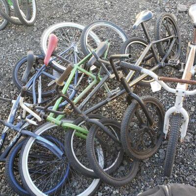 30010	

Five Bicycles And One Bicycle Frame
Surrounding Items Not Included!!
