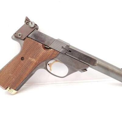 318	
High Standard Supermatic Trophy Semi-Auto Pistol
Barrel Length: 5.5" Serial Number: ML48110
