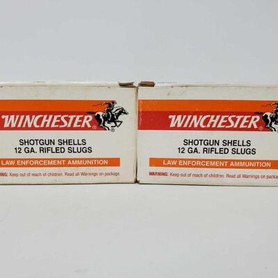 #762 â€¢ 10 Rounds Of Winchester 12 Gauge 2 3/4 Low Recoil 1oz. Slug