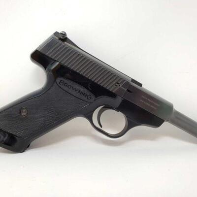 306	
Browning Nomad Semi-Auto .22lr Pistol
Serial Number: 23005P2 Barrel Length: 4.5" Year: 1962 Includes 1 Magazine and Browning...