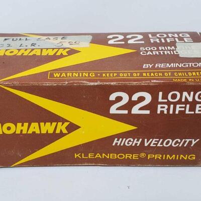 #8624 â€¢ 500 Rounds Of Mohawk .22 LR High Velocity