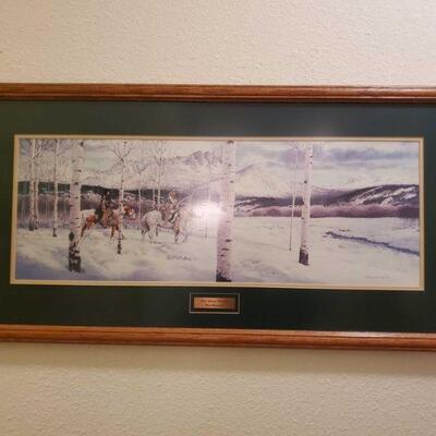 2482	

"Mid-Winter Passage" By Mach Silversmith 143/950
Measures Approx 38"x19"