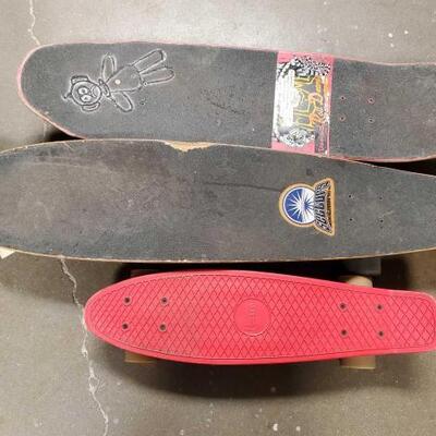 2568	

Two Longboards and One Penny Board
Brands include Sector 9 and Penny