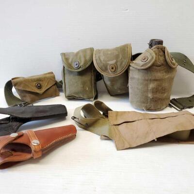 
#8148 â€¢ 2 Holsters and Military Gear