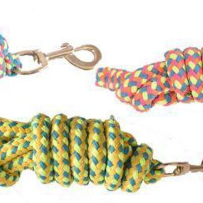 122	
TWO 8' Braided Softy Cotton Lead Rope
Measure 8' only includes 2 ropes