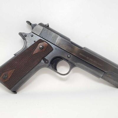 304	
Colt 1911 US Army .45 ACP Semi-Auto Pistol
Serial Number: 256036 Barrel Length: 5" Year: 1918 Includes 1 magazine.