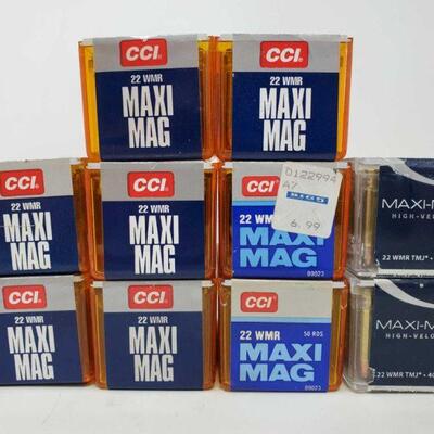 #8634 â€¢ 500 Rounds Maxi-Mag .22 WMR