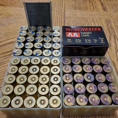 #8034 â€¢ 80 Shells Of 20 Gauge Bird Shot And 7 Shells Of 20 Gauge Slugs