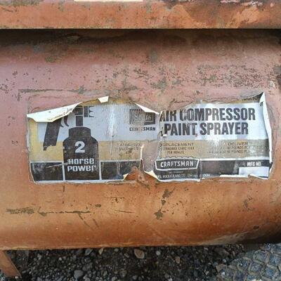 80004	

Craftsman air compressor paint sprayer
Craftsman air compressor paint sprayer 2 horse power. Air hoes
