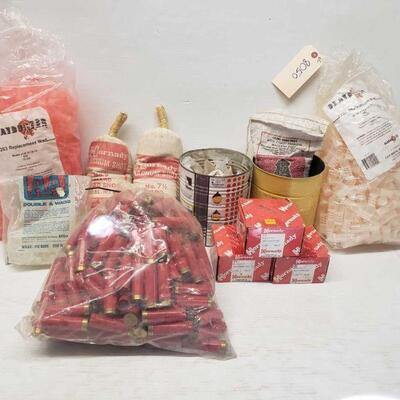 #8050 â€¢ 12 Guage Wads, Shells, Bird Shot Pellets, And Buck Shot Pellets