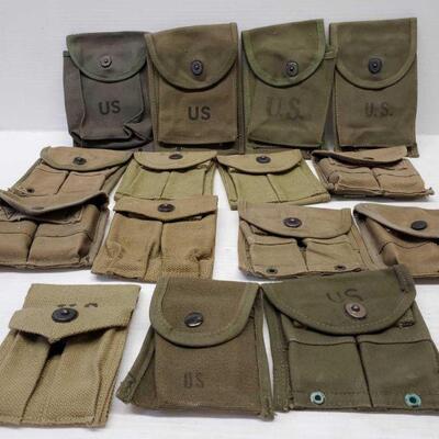 #8132 â€¢ 15 U.S. Military Magazine Pouches