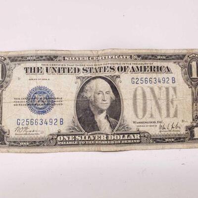 1950	

1928 Blue Seal Dollar Bill
1928 Blue Seal Dollar Bill