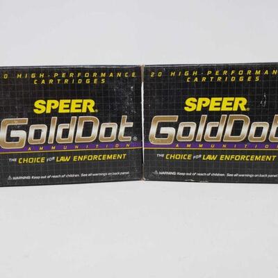 #756 â€¢ 40 Rounds Of Speer GoldDot 357 MAG 125 GR GDHP