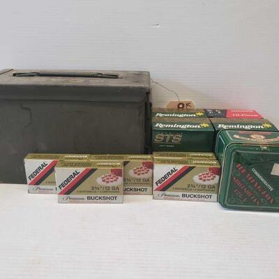 #8032 â€¢ Approx: 150 Rounds Of 12 Guage And Ammo Can