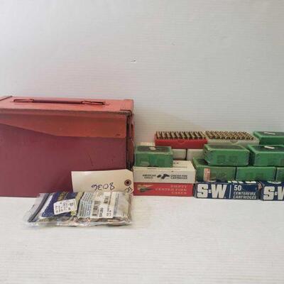 #8036 â€¢ Approx: 1,094 Rounds Of .380 Auto, 5 Casings With Primer, And Ammo Can