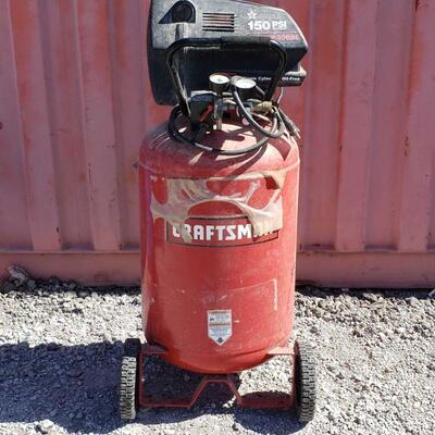 81004	

Craftsman Air Compressor
150 PSI Maximum 6 Cylinder Serial Number: 2303032109 Measures Approximately: 47"Ã—22.5"Ã—20"