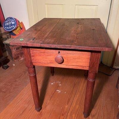 c.1820's Country Sheraton Culpeper, VA 1 Drawer Work Table