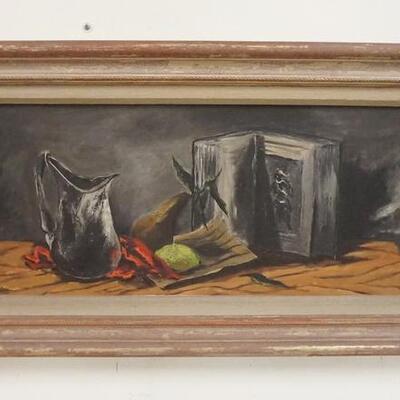 1152	OIL PAINTING ON CANVAS SIGNED K FORTESS, 27 IN X 15 IN OVERALL
