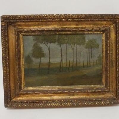 1112	OIL PAINTING ON BOARD EMILE BRANCHARD LANDSCAPE, 17 1/2 IN X 13 1/3 IN OVERALL
