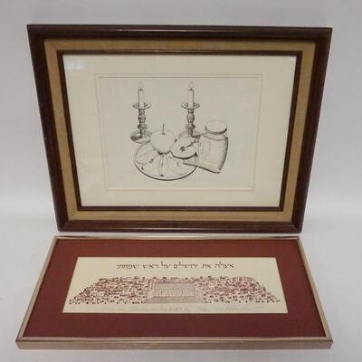 1184	LOT OF 2 PIECE ARTWORK ABRAHAM COHEN

