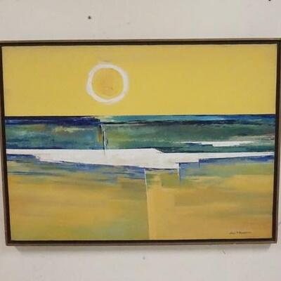 1121	OIL PAINTING ON CANVAS BY JOHN PAUL REARDON TITLED *HOT AUGUST*, 31 1/4 IN X 23 1/4 IN
