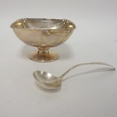 1061	STERLING SMALL COMPOTE & LADLE, 2.855 TOZ COMBINED, COMPOTE S 2 1/2 IN HIGH

