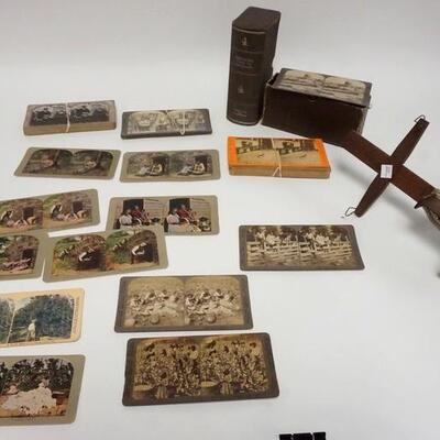 1038	STEREO VIEWER & CARDS INCLUDING AFRICAN AMERICAN, JERUSALEM, ETC. 
