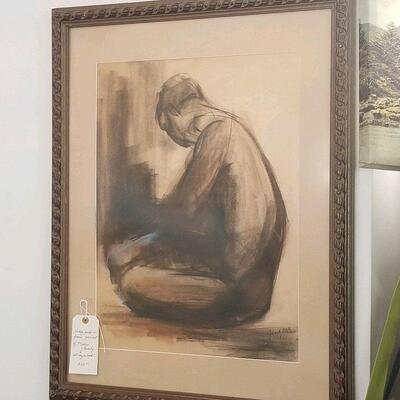 Framed print from the set of Modern Family! has prop house & set designation on the back!