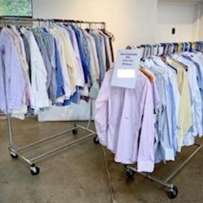 Loads of new dress shirts!!!! These were all custom made by a tailoring shop.