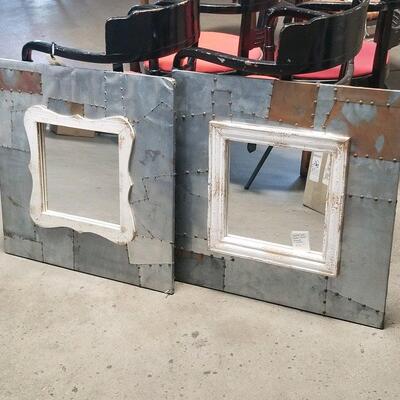 Artisan-made metal clad mirrors: Industrial Farmhouse???