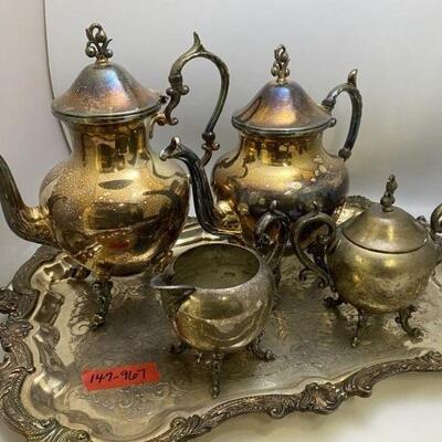Silver Vintage Tea Set